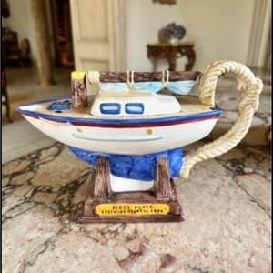 Fitz And Floyd Sailboat Teapot